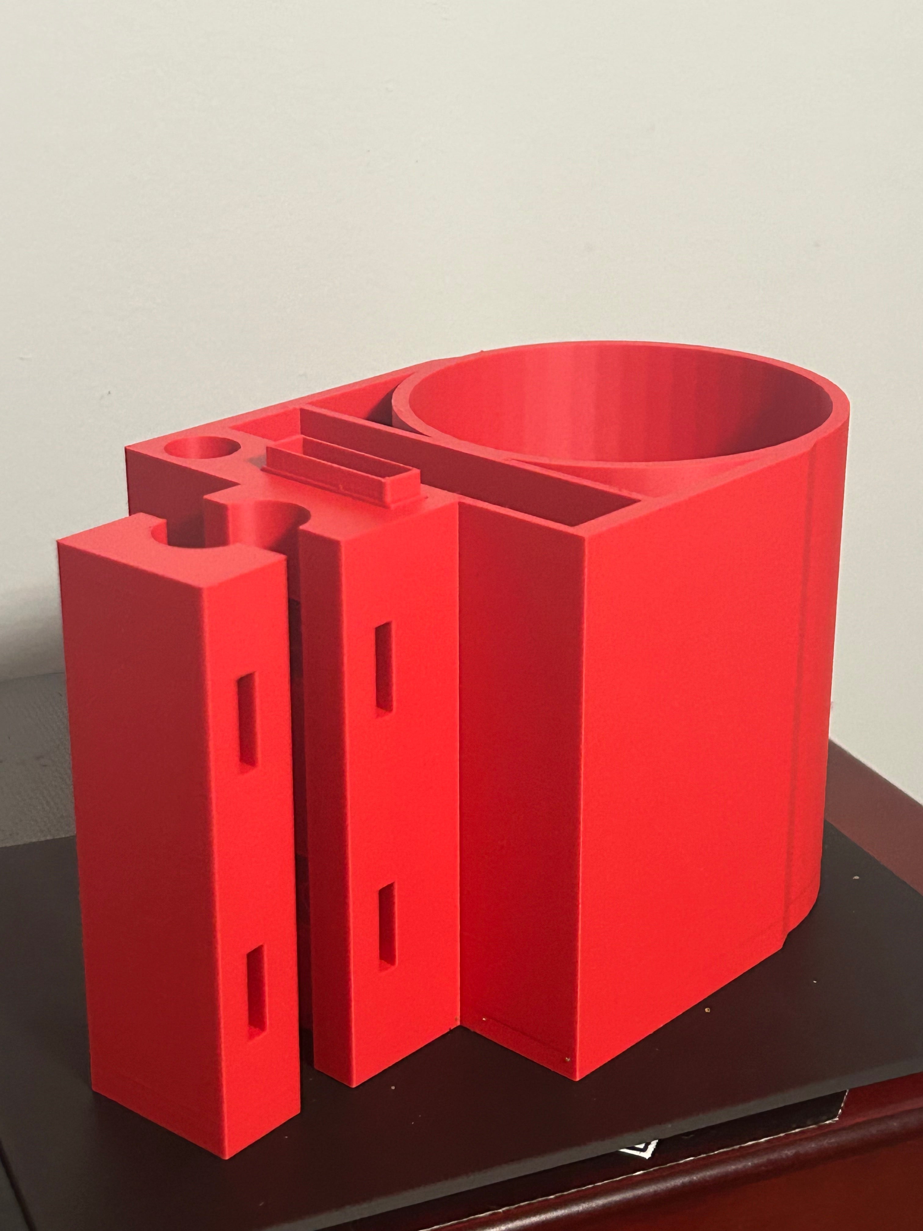 Mobility Aid Accessory Cup/Phone Holder with GPS/Tag Box