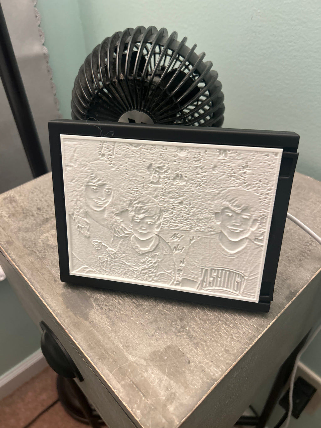 Lithography Lighted Picture and Frame 6.5 x 5 inch