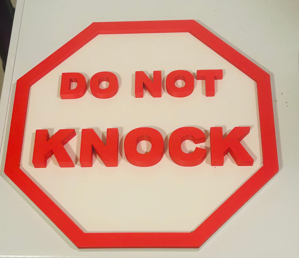 Do Not Knock Sign