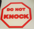 Do Not Knock Sign